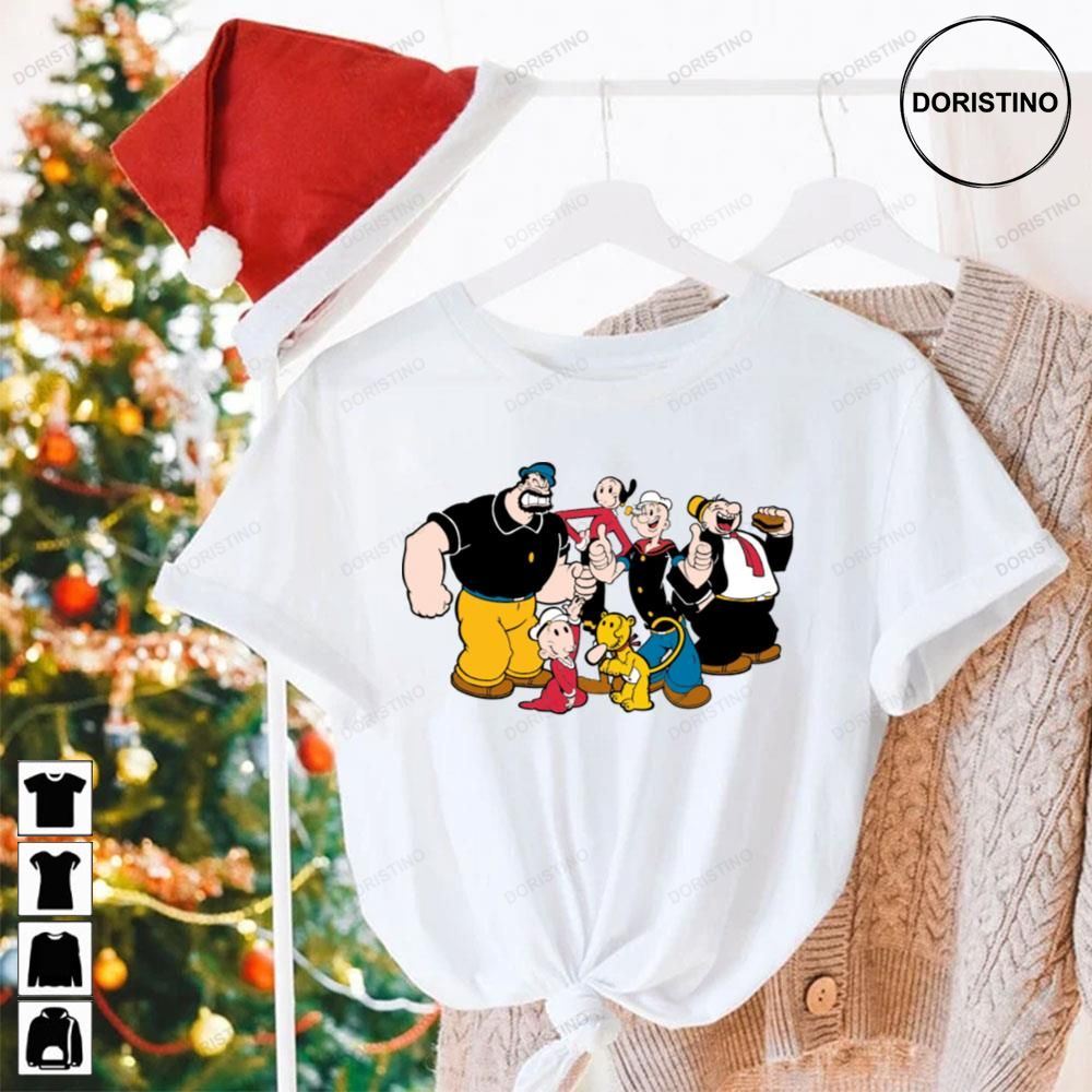 Popeye The Sailor Man Characters Limited Edition T-shirts